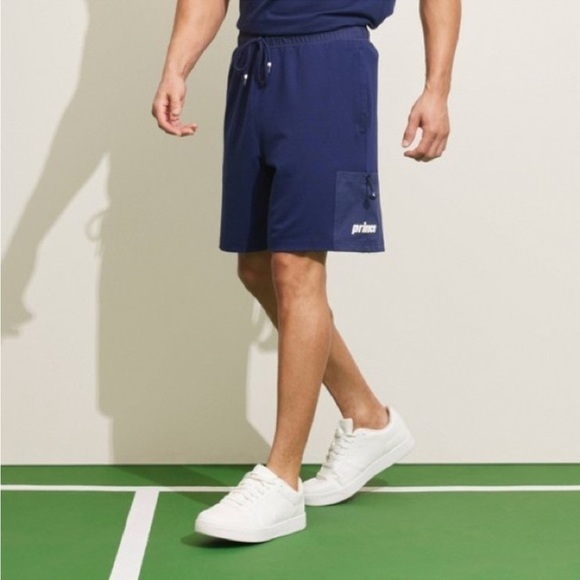NWOT Prince Pickleball X Target Men's Ponte Viscose Blend Shorts Navy Blue SMALL - Picture 1 of 3